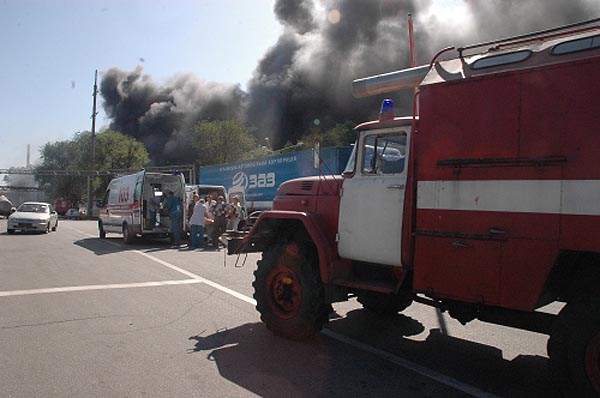 В Украине горит ЗАЗ