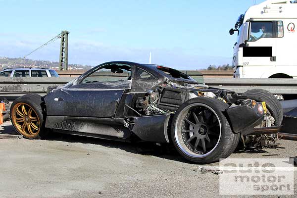 Новый Pagani разбили до премьеры