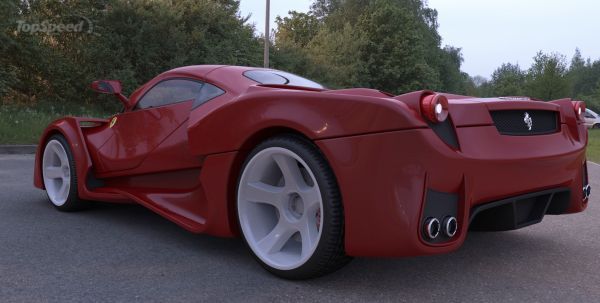 Появились первые идеи концепта нового Ferrari Enzo