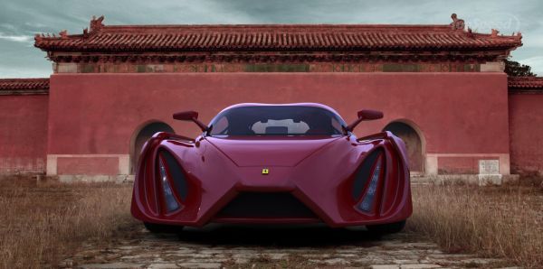 Появились первые идеи концепта нового Ferrari Enzo