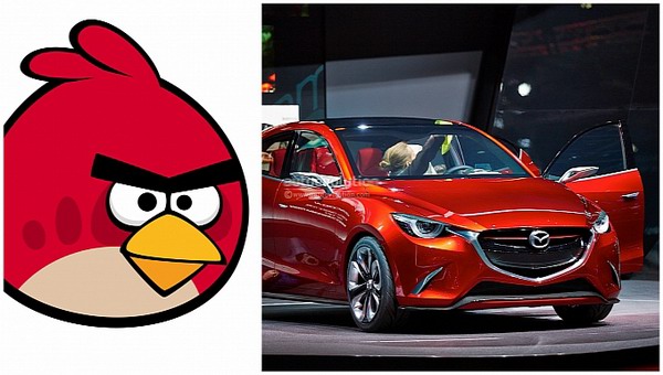 Новая Mazda2 позаимствовала дизайн у Angry Birds