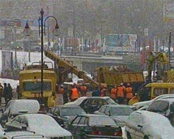 Рублевка ушла под воду на 2 метра