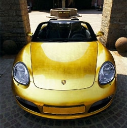 В продажу поступят позолоченные Porsche
