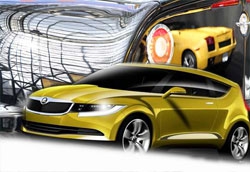 Skoda покажет новую модель на Парижском автосалоне-2006