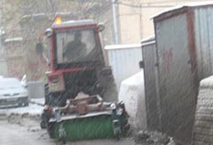 В Москве прошел первый снегопад