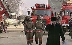 Пожар парализовал движение в центре Москвы