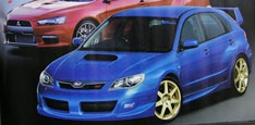 Subaru испытала спортивный хетчбэк на трассе