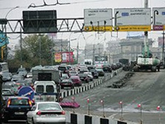 МКАД встал из-за аварии