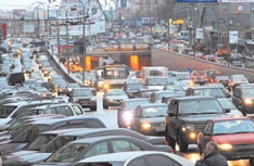 Садовое кольцо парализовано из-за аварии