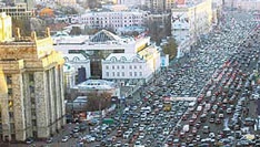 Садовое Кольцо встало из-за пожара