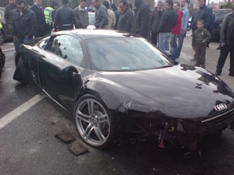 Звездная R8 попала в ДТП