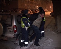 Пьяный водитель пытался скрыться