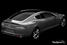 Aston Martin Rapide 2010 показали с тыла
