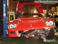 Ferrari F40 погибла бесславной смертью
