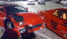 Подростки разбили одну Ferrari о другую