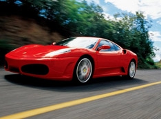 Ferrari F430 сгорела после аварии