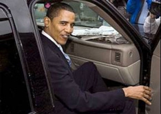 Обама промчался по Москве