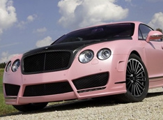 Bentley покрасили в розовый