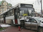Два автобуса попали в аварию