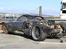 Новый Pagani разбили до премьеры