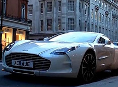 Aston Martin One-77 показался на улицах Лондона