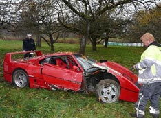 Немец за рулем Ferrari  позабыл о своих годах