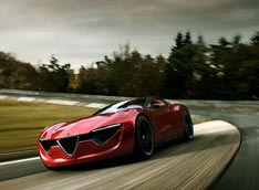 Дизайнер мечтает о спорткупе Alfa Romeo 6C