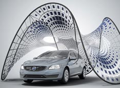 В багажник Volvo помещается целый павильон солнечной энергии