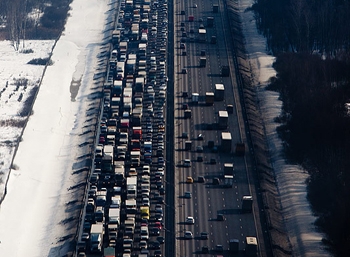 Власти Москвы посчитают автомобилистов с воздуха