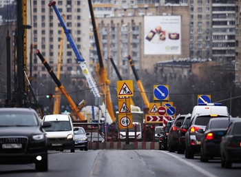 В Москве на развязке Можайского шоссе и МКАД открыто движение