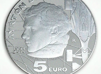 В честь Айртона Сенны выпущена памятная серебряная монета