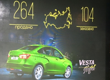 За 2,5 часа было продано больше 260 LADA Vesta