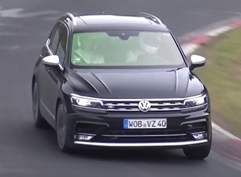 Спортивный Volkswagen Tiguan наворачивает круги по Нюрбургрингу