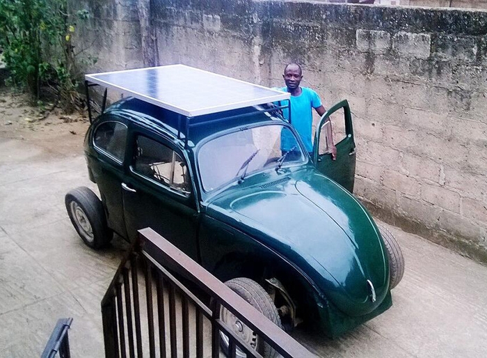 Нигерийский студент превратил VW Beetle в электрокар