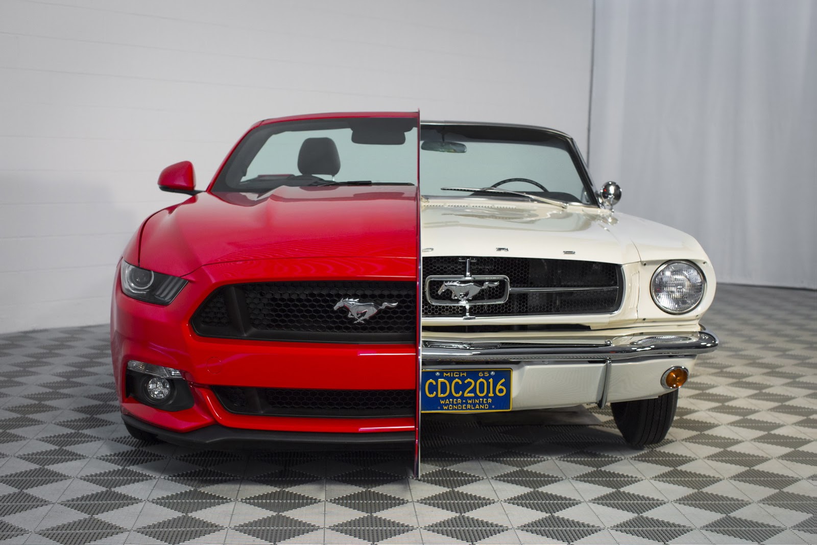 Оригинальный Mustang состыковали с современным не во имя искусства