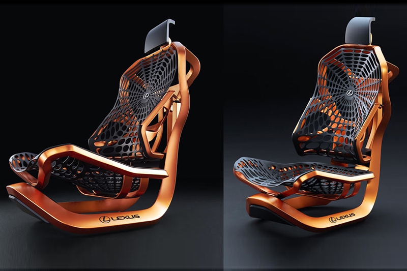 Lexus продвигает идею комфортных кинетических сидений