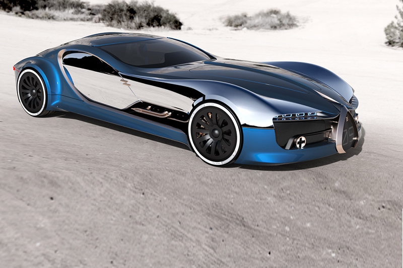 Bugatti Atlantic переосмыслен как самый грандиозный современный гран-туризмо