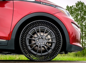 GM и Michelin тестируют безвоздушные шины