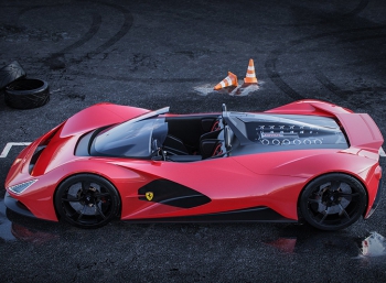 Независимый дизайнер нарисовал ультимативный Ferrari Aliante